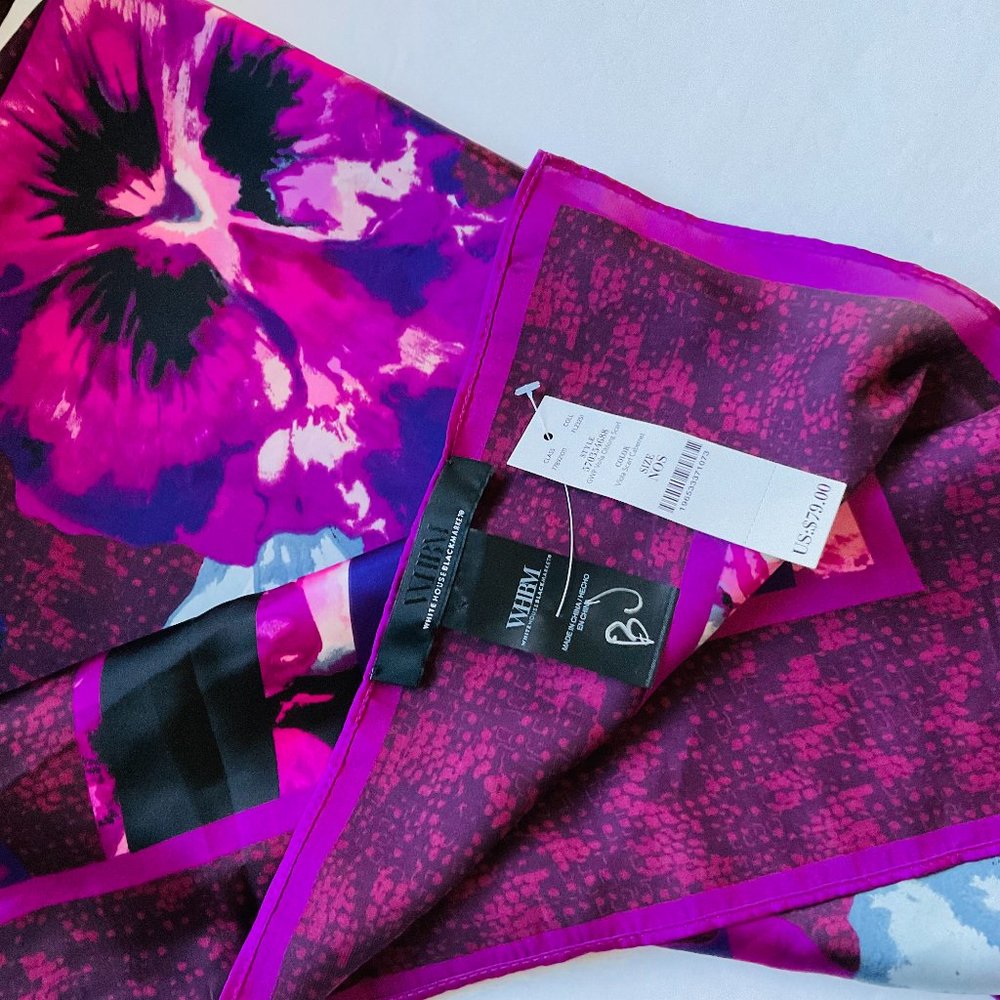 WHITE HOUSE BLACK MARKET Women's "Volia" Oblong Scarf or Wrap NWT
